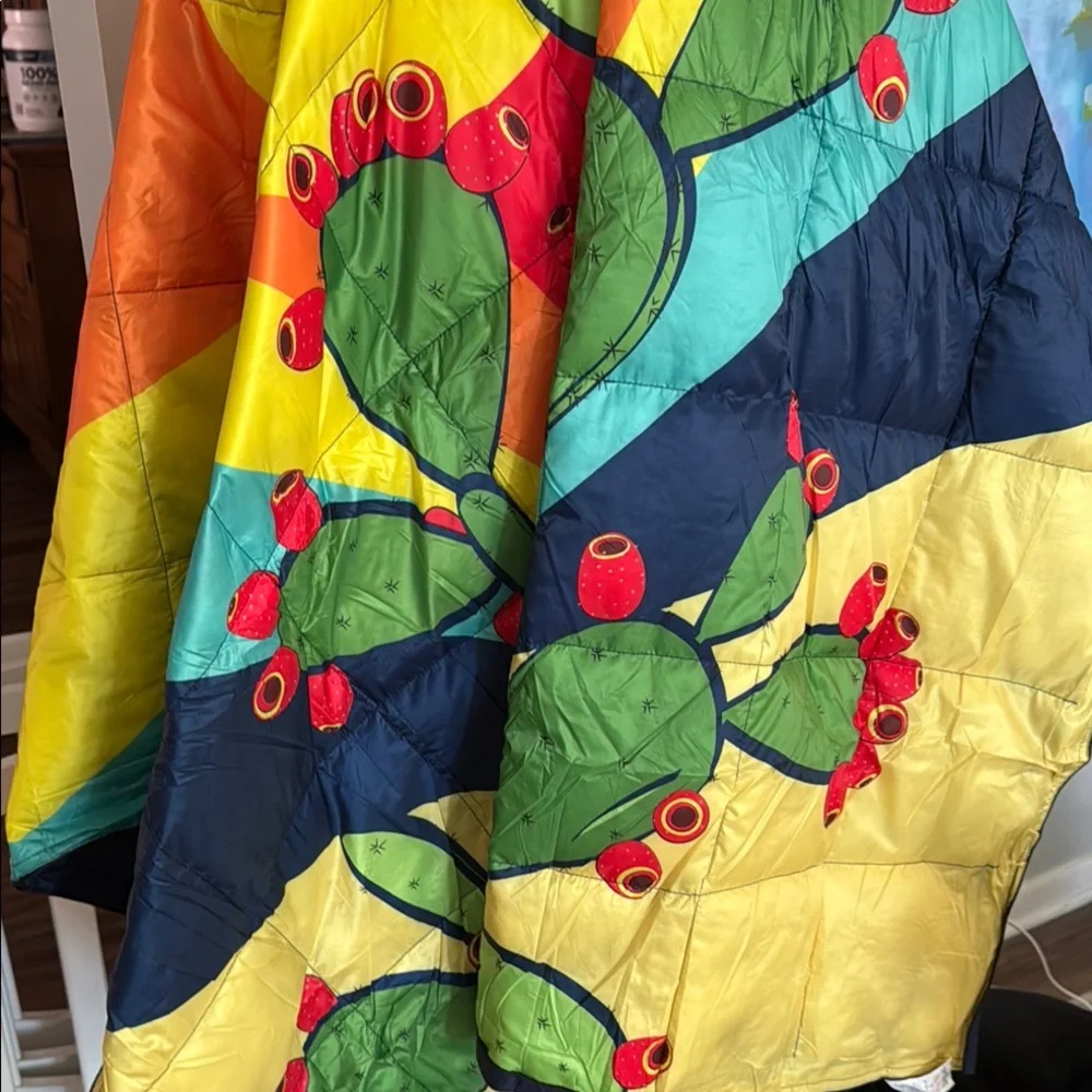 Grand Canyon National Park multicolor Packable Camping Blanket w/pouch NWT!